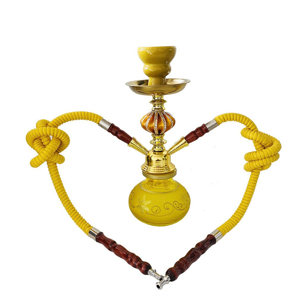 Aluminum Hookah Set with Glass Base