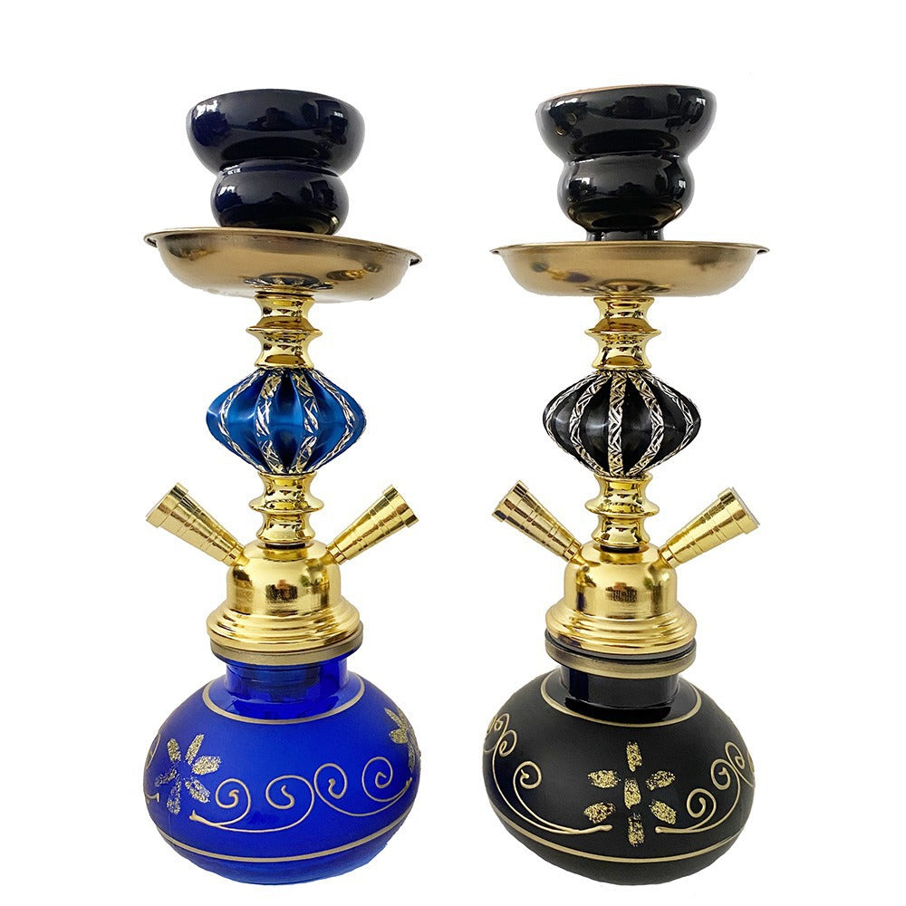 Aluminum Hookah Set with Glass Base