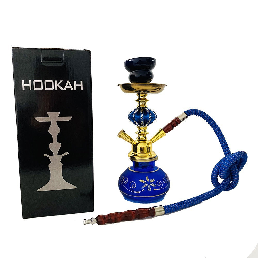 Aluminum Hookah Set with Glass Base
