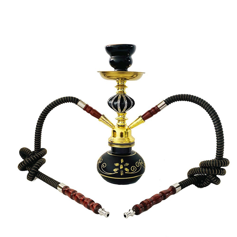 Aluminum Hookah Set with Glass Base