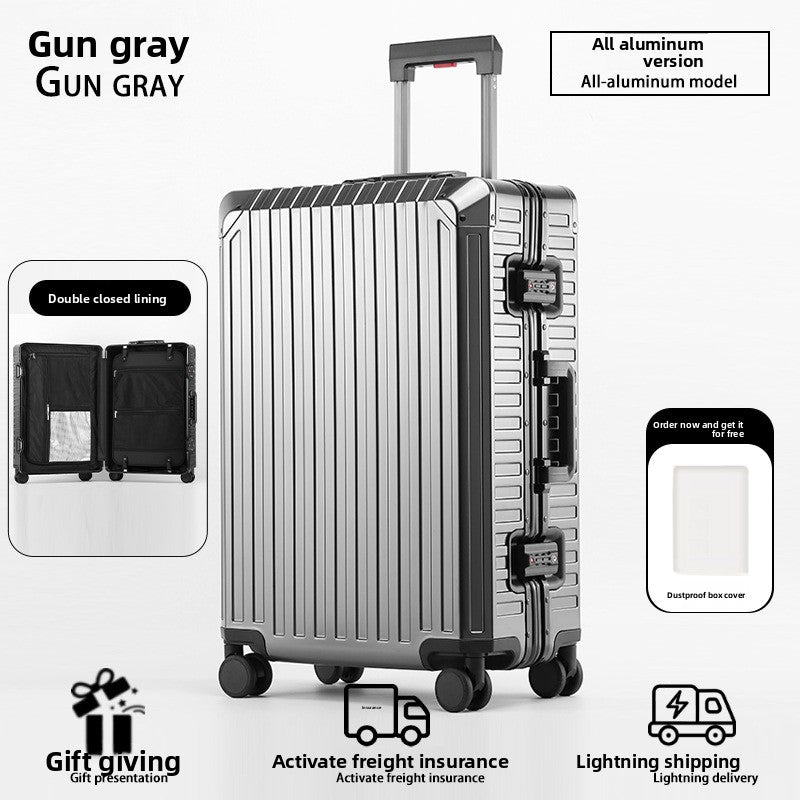 Aluminum Magnesium Alloy Suitcase with TSA Lock