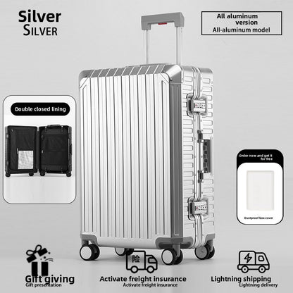 Aluminum Magnesium Alloy Suitcase with TSA Lock