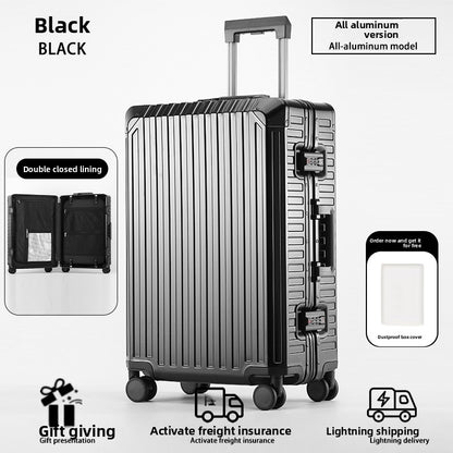 Aluminum Magnesium Alloy Suitcase with TSA Lock