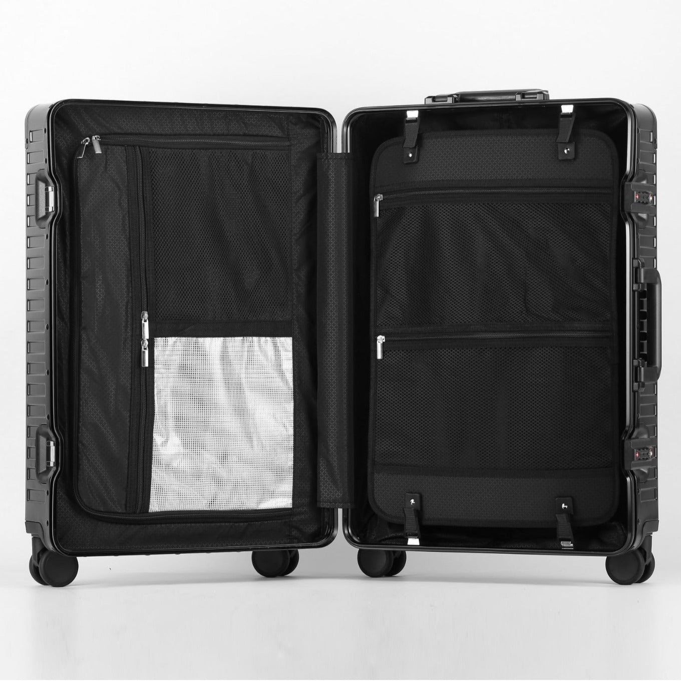 Aluminum Magnesium Alloy Suitcase with Universal Wheels