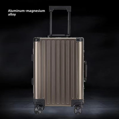 Aluminum Magnesium Alloy Travel Suitcase with TSA Lock