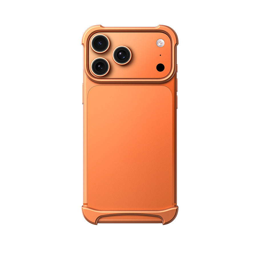 Aluminum metal bezel-less phone case