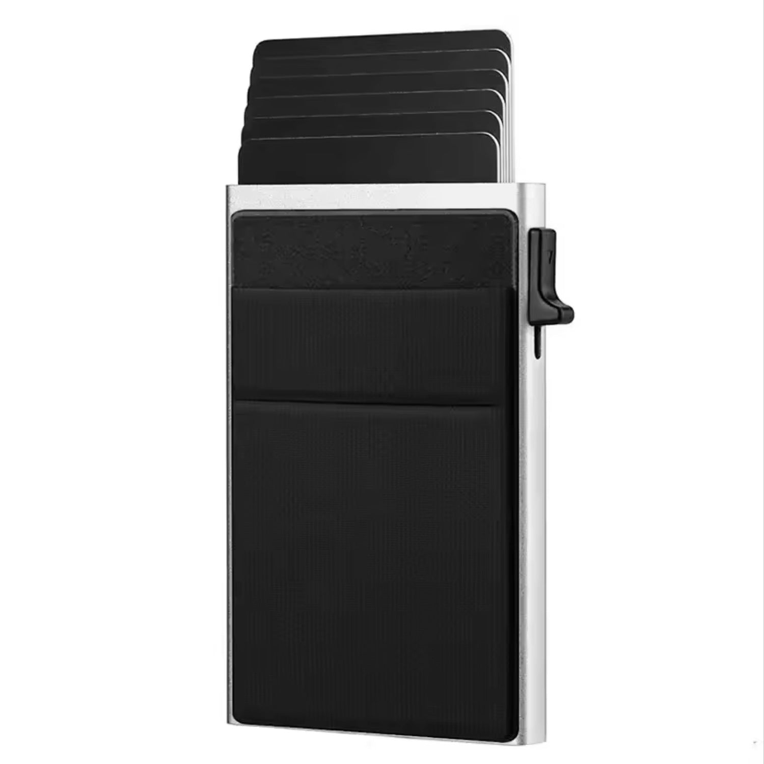Aluminum RFID Card Holder with Side Push Mechanism