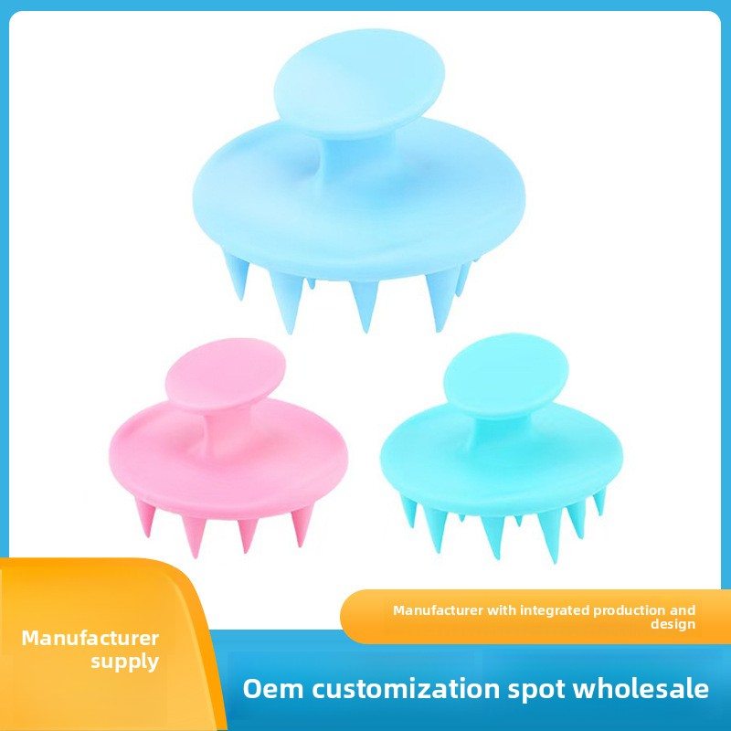 Amazon Brush Silicone Shampoo Brush Massage Brush Baby Adult Shampoo Press One Silicone Shampoo Brush