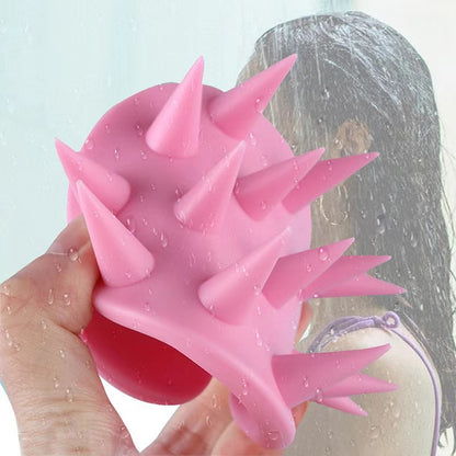Amazon Brush Silicone Shampoo Brush Massage Brush Baby Adult Shampoo Press One Silicone Shampoo Brush