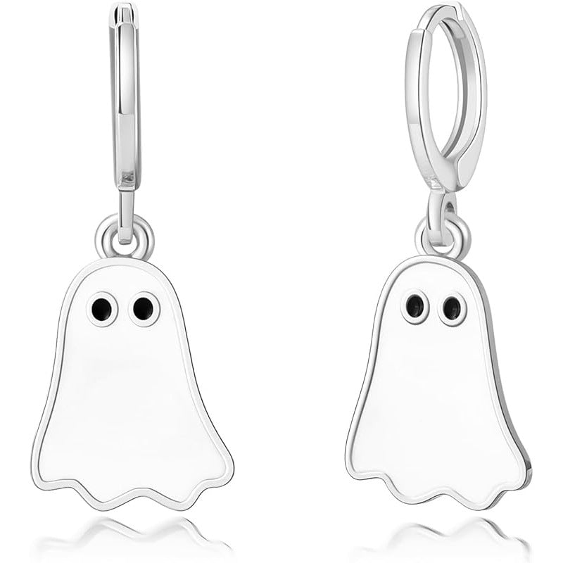 Amazon Cross-border European and American Halloween Walking Ghost Golden Ghost Cute Funny Naughty Earrings for Women