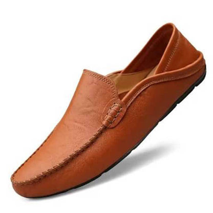 Amazon plus size men's shoes cowhide loafers men's casual leather shoes British single shoes casual shoes men's fashion shoes cross-border