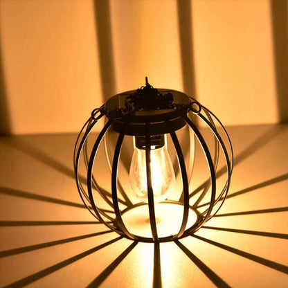 Amazon Solar Iron Lantern Lamp Retro Net Chandelier Outdoor Garden Courtyard Balcony Decorative Ambient Light
