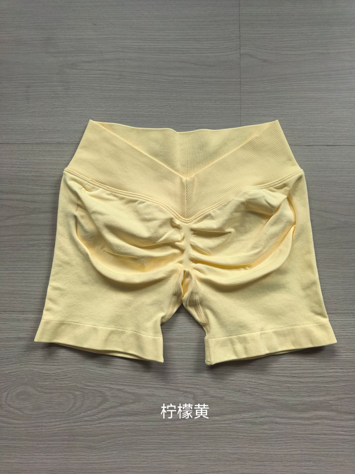 Amazon V-Waist Lycra High-Rebound Butt-Shaping Seamless Yoga Shorts Three-Quarter Length Shorts