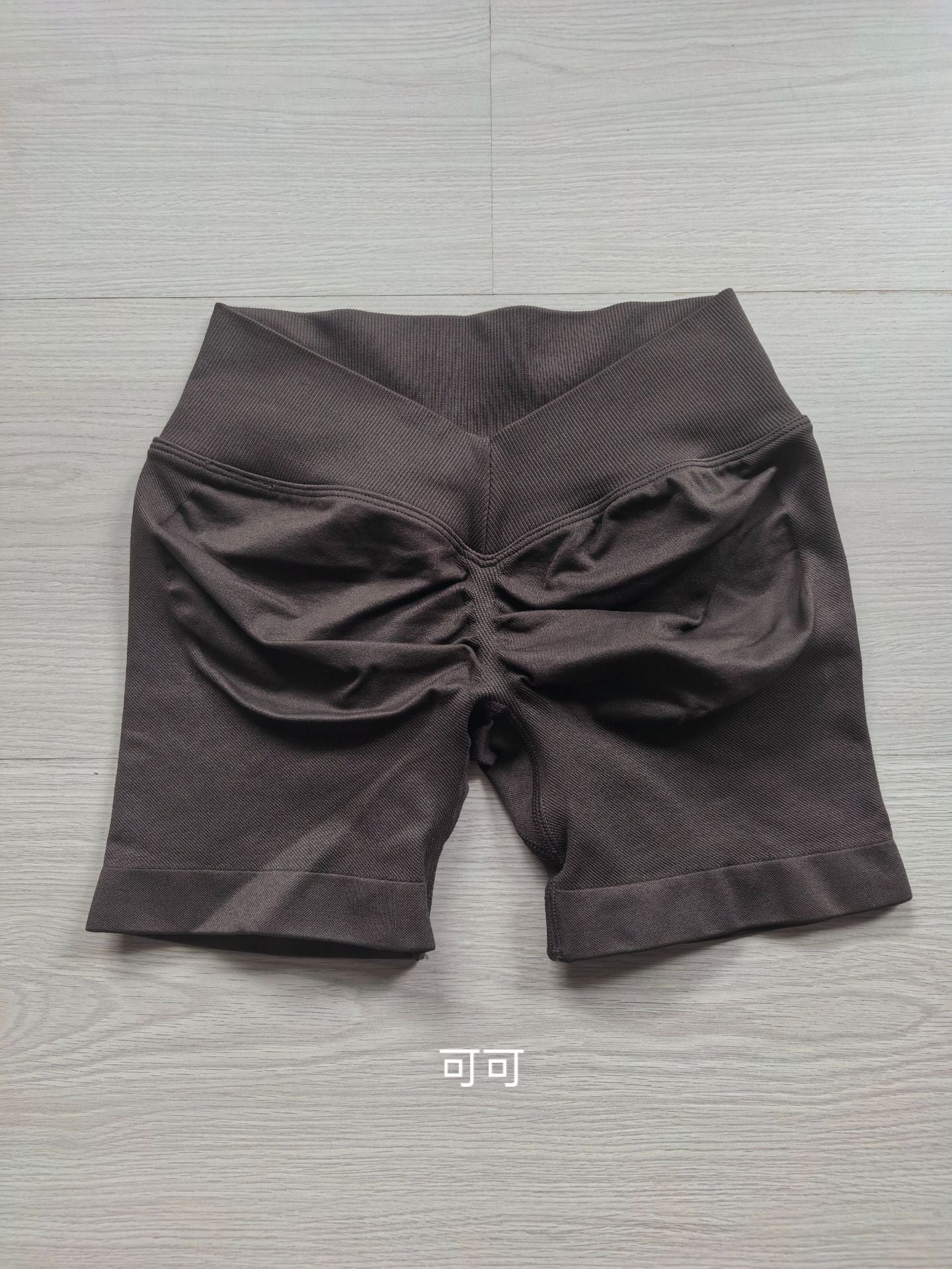 Amazon V-Waist Lycra High-Rebound Butt-Shaping Seamless Yoga Shorts Three-Quarter Length Shorts