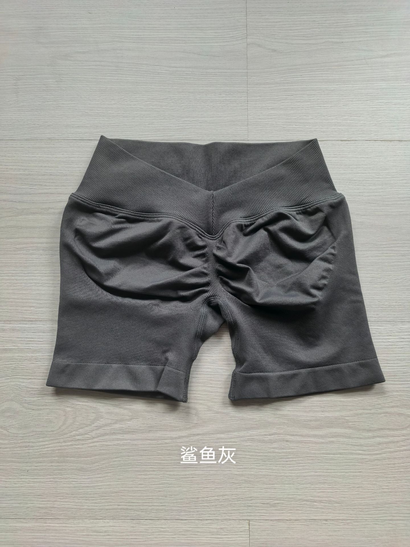 Amazon V-Waist Lycra High-Rebound Butt-Shaping Seamless Yoga Shorts Three-Quarter Length Shorts