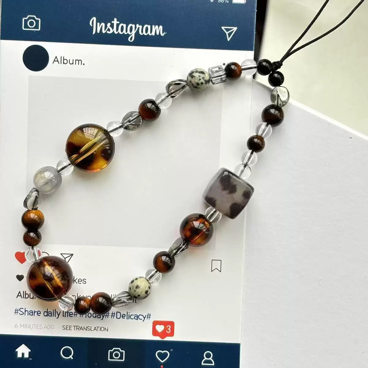 Amber Impression Phone Lanyard