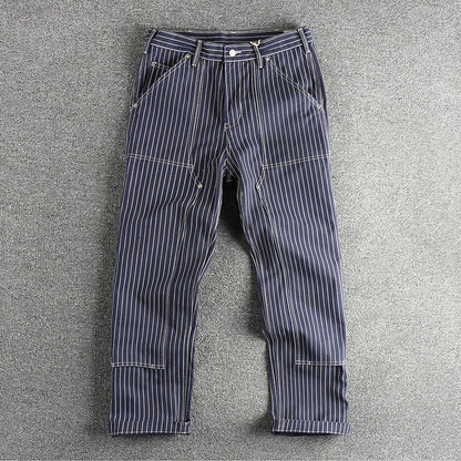 Ame-Kaji Workwear Straight-Leg Trousers