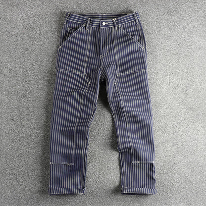 Ame-Kaji Workwear Straight-Leg Trousers