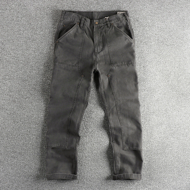 Ame-Kaji Workwear Straight-Leg Trousers