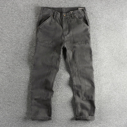Ame-Kaji Workwear Straight-Leg Trousers