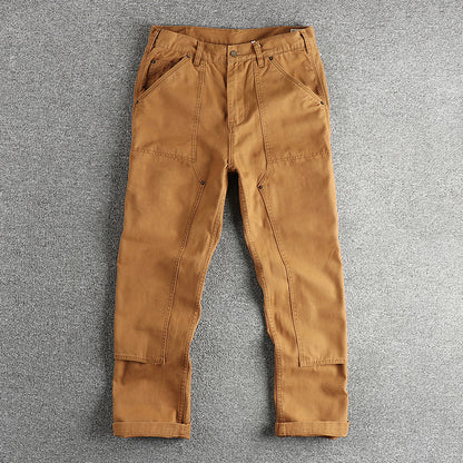 Ame-Kaji Workwear Straight-Leg Trousers