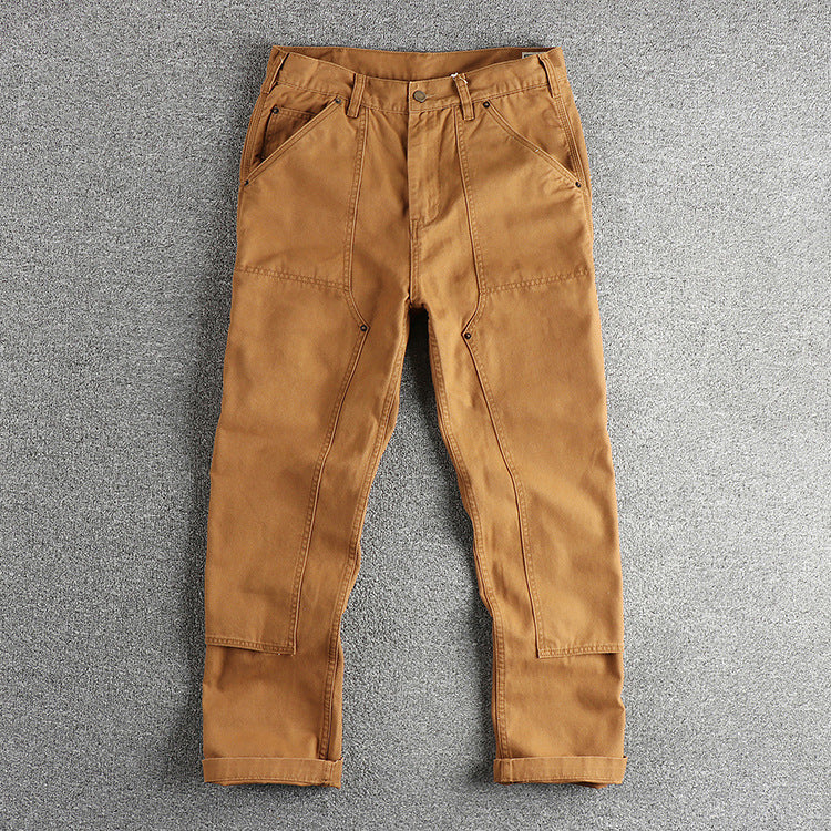 Ame-Kaji Workwear Straight-Leg Trousers
