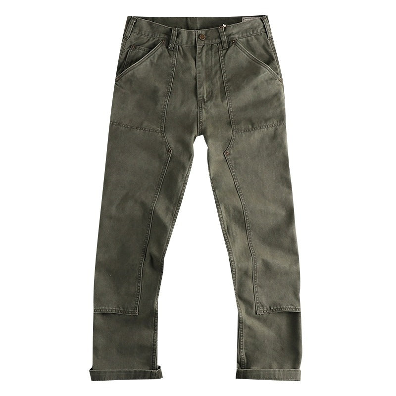 Ame-Kaji Workwear Straight-Leg Trousers