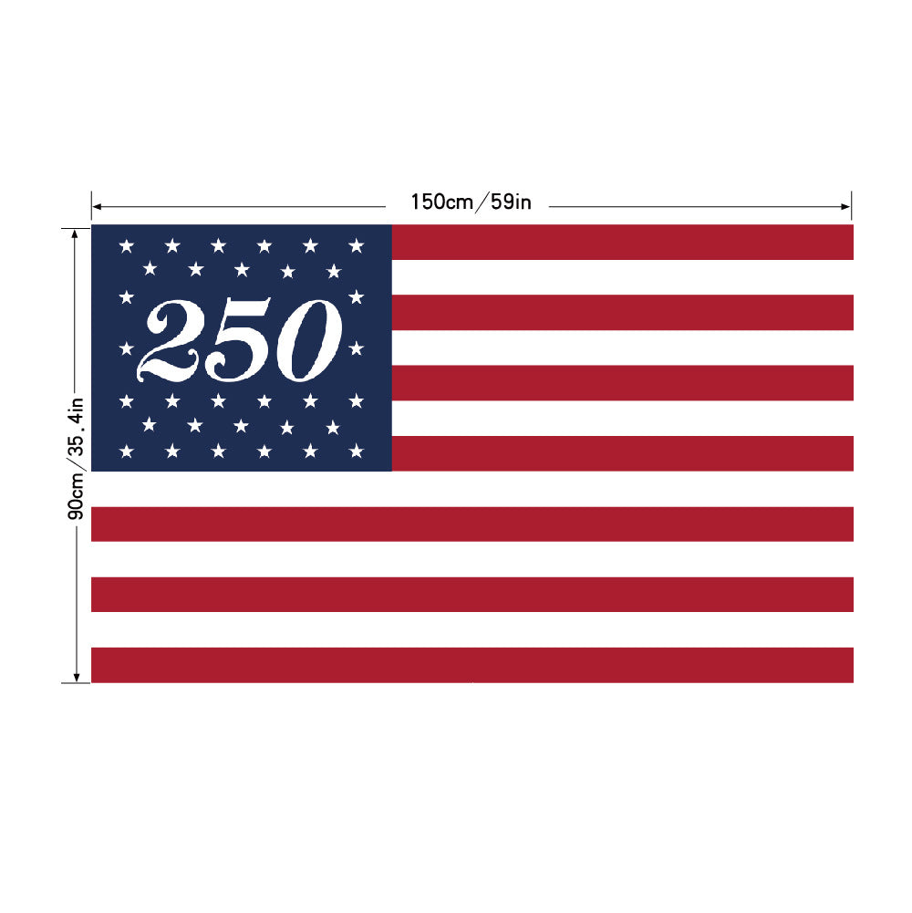 American 250th Anniversary Outdoor Memorial Flag