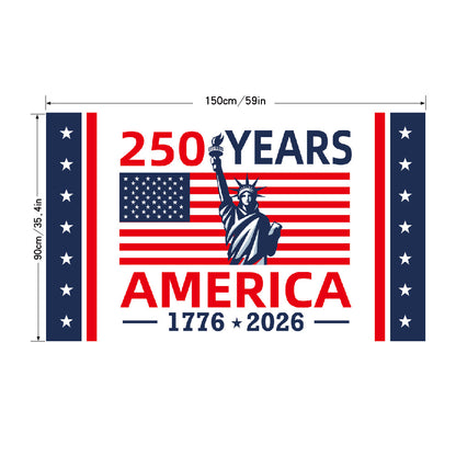 American 250th Anniversary Outdoor Memorial Flag