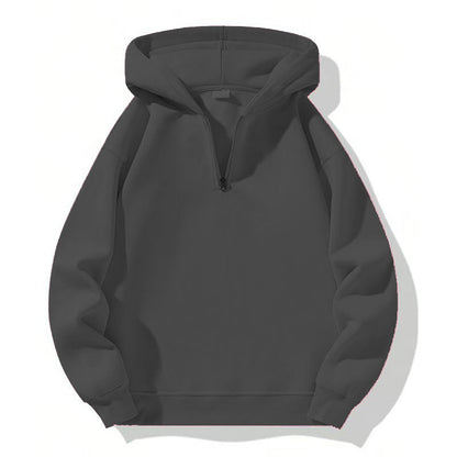 American Casual Zipper Hoodie Loose Sports Sweater