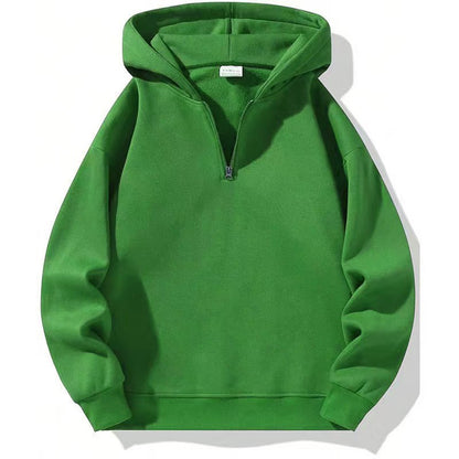 American Casual Zipper Hoodie Loose Sports Sweater