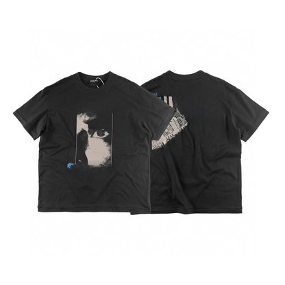 American Double-Sided Cartoon Print Cotton T-Shirt