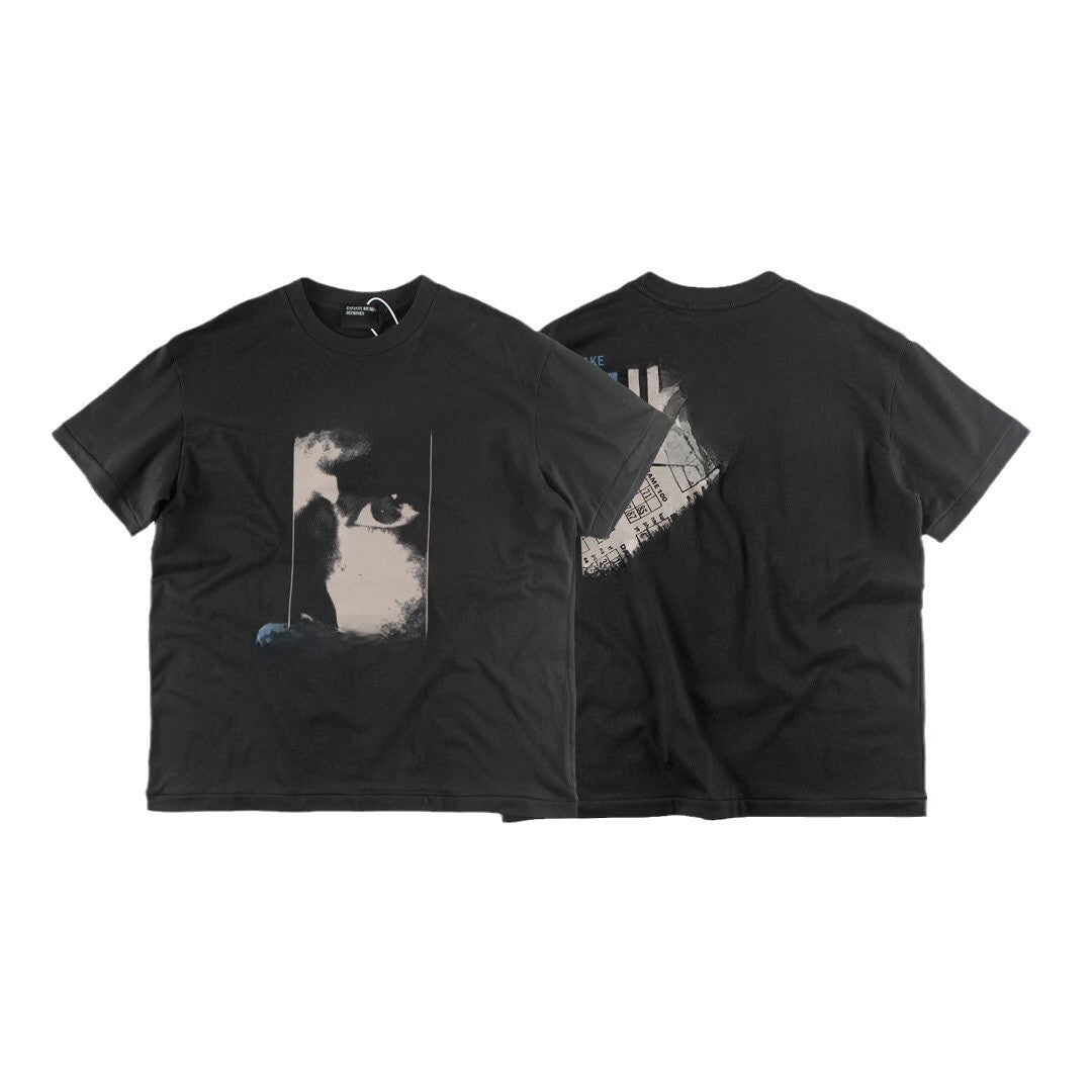 American Double-Sided Cartoon Print Cotton T-Shirt