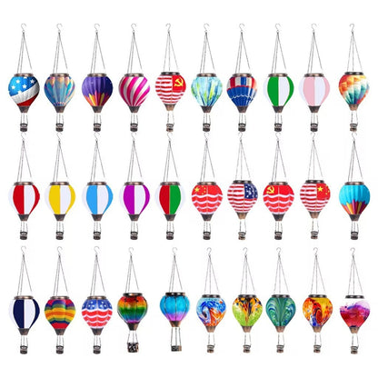 American Flag Hot Air Balloon Solar Lantern