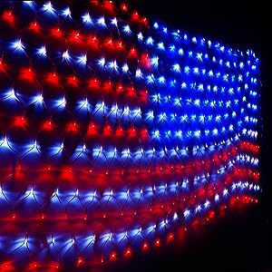 American Flag LED String Lights Decoration