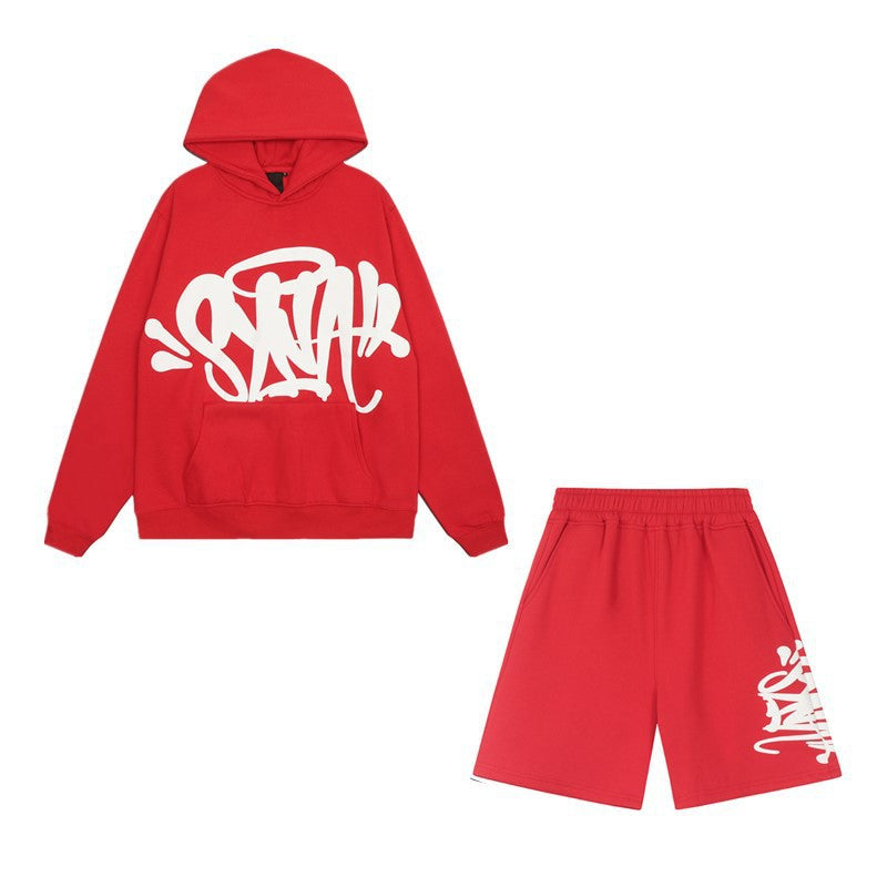 American hip-hop style loose hoodie and sweatpants