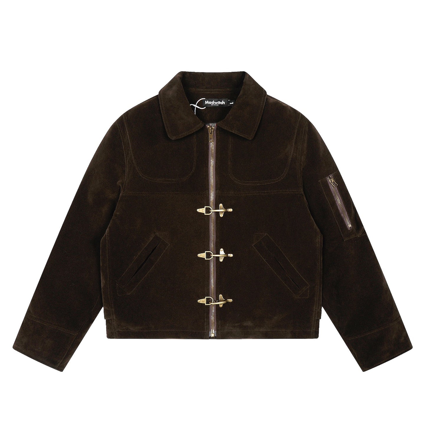 American Retro Flight Jacket with Aircraft Buckle