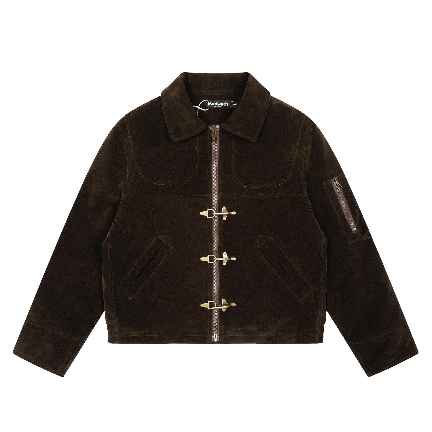 American Retro Flight Jacket with Aircraft Buckle