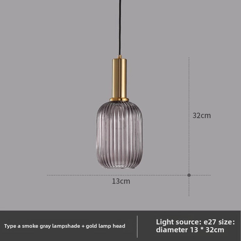 American retro glass chandelier