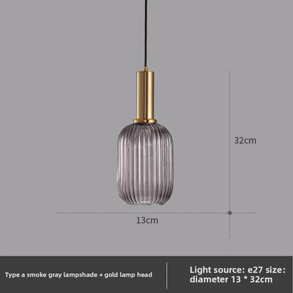 American retro glass chandelier