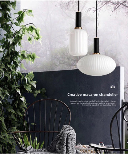 American retro glass chandelier