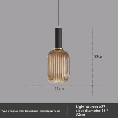 American retro glass chandelier