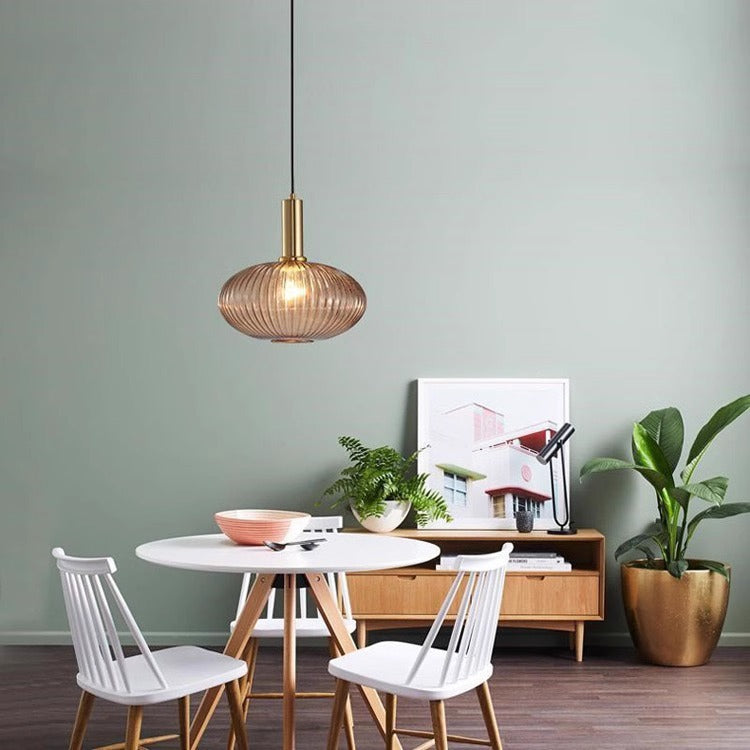 American retro glass chandelier