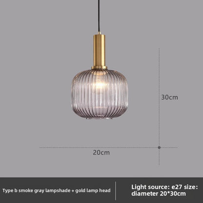 American retro glass chandelier