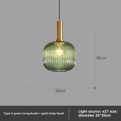 American retro glass chandelier