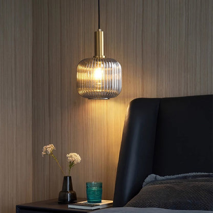 American retro glass chandelier
