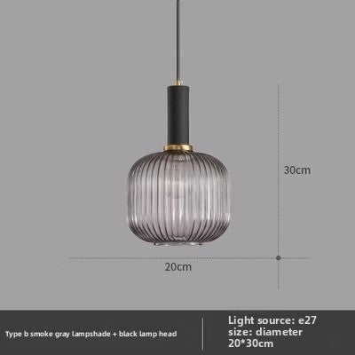 American retro glass chandelier