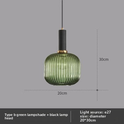 American retro glass chandelier