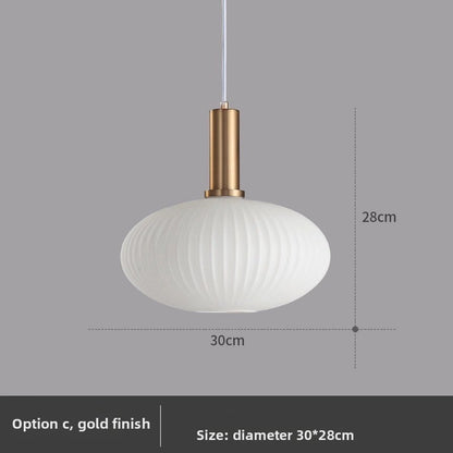 American retro glass chandelier