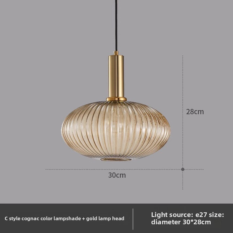 American retro glass chandelier